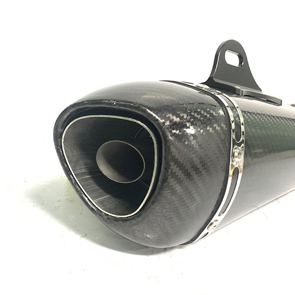BM072CC-01 Universal 51mm Motorcycle Exhaust Muffler Carbon Fiber Scooter Motorbike Tube For GSXS750 R1 R3 R6 MT07